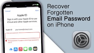 How to Recover Forgotten Email Password on iPhone iOS 16 [upl. by Sugna700]