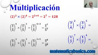 Potencia en Fracciones  Matemática [upl. by Baumann]