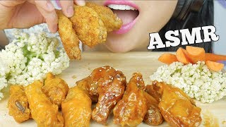 ASMR HOT WINGS  CHICKEN WINGS SOFT CRUNCH EATING SOUNDS  SASASMR [upl. by Eentruoc]