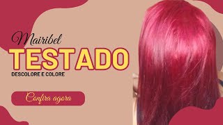 RESENHA DO DESCOLORE E COLORE VERMELHO MAIRIBEL HIDRATYLIFE [upl. by Sadnac]