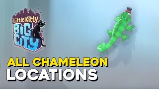 Little Kitty Big City All Chameleon Locations Chameleon Side Quest Guide [upl. by Llerreg]