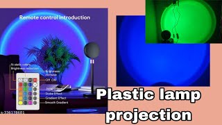 Plastic lamp projection light from MEESHO unboxing  with 16 colour lights [upl. by Tingley]