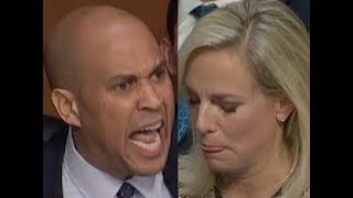 quotYOUR SILENCE IS COMPLICITYquot Cory Booker GETS PISSED OFF amp DESTROYS Trump Lackey Kirstjen Nielsen [upl. by Aloisia]