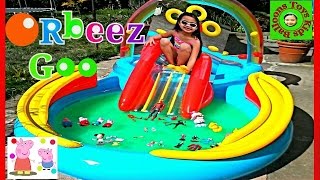 Orbeez Crush Monster Goo Paddling Pool Surprise Toys Peppa Pig Big Hero 6 Spiderman Disney Frozen [upl. by Ekeiram]