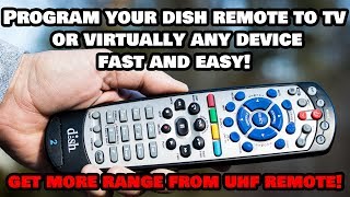 Quickly Program Your Dish Network Remote Control to ANY DEVICE [upl. by Aihsenor]