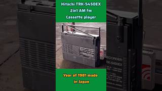 antic cassette player Hitachi TRK5450ex with FM radio 2in1 tape recorderretro youtube rap [upl. by Jehoash]