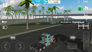 Cargo transport simulator Peterbilt Race truck showcase and speed run [upl. by Burkhardt366]