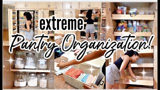 NEW SUNDAY RESET  EXTREME PANTRY ORGANIZATION ON A BUDGET  2023 PANTRY ORGANIZATION [upl. by Hodgson]