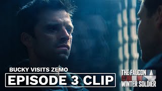 Bucky visits Zemo scene  The Falcon and the Winter Soldier Episode 3  HD CLIP [upl. by Halette300]