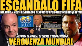 ESCÁNDALO MUNDIAL ¡CLUBES EXPONEN A MESSI Y FIFA FRAUDE Y CORRUPCIÓN EN EL MUNDIAL DE CLUBES [upl. by Airol]