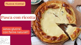 Pasca o torta alla ricotta rumena senza glutine e con farine naturali [upl. by Anatnom]