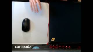 ENDGAME GEAR MPC vs AQUA CONTROL glide test with different mouse feet [upl. by Latsyrcal974]