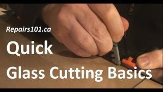 Quick Glass Cutting Basics [upl. by Dygall929]