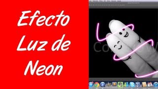 Como hacer efecto luz de neon en photoshop cs6 [upl. by Damita88]