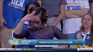 Katelyn Ohashi Floor quotMeet the Bruins 2018quot 995 [upl. by Nyllewell]