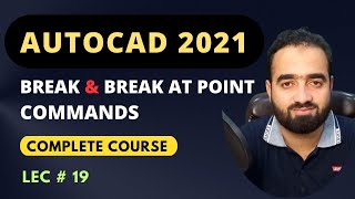 Autocad Tutorial For Civil Engineers  Break And Break at Point Commands In Autocad [upl. by Chancey]