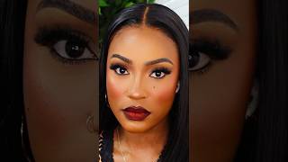 FULL GLAM MAKEUP TUTORIAL brownskin makeuptutorial darkskin [upl. by Fernandina]