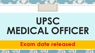 UPSC medical officer recruitment [upl. by Wilhelmina]