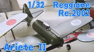 Reggiane Re2002 アリエテII ラジコン飛行機 [upl. by Alemaj651]