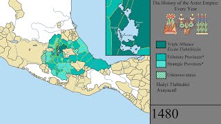 The History of the Aztec Empire Every Year [upl. by Inalaehak452]