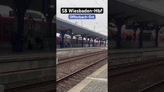 OffenbachOst Einfahrt BR430S8➡️WiesbadenHbf br430 sbahn shorts [upl. by Atsyrc217]