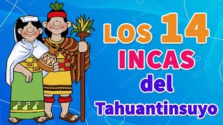 Los 14 Incas Del Tahuantinsuyo en 1 MINUTO FÁCIL I Los Incas 🌟I TAHUANTINSUYO🏳️‍🌈 PARA TU TAREA✅🟥⚪🟥 [upl. by Ssilem71]