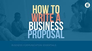 How to Write a Business Proposal [upl. by Marston]