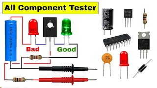 How To Make All In One Component Tester  All Component Tester  Continuity Tester [upl. by Charil595]