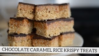 Chocolate Caramel Rice Krispy Treats [upl. by Coke844]