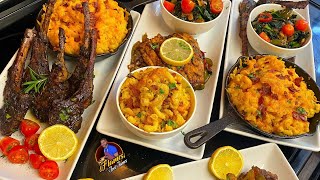 Jerk Lamb Chops ￼Mac amp cheese ￼ [upl. by Tamra610]