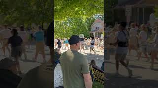 High school marching band in the parade Small town America in 2024 [upl. by Shepherd]