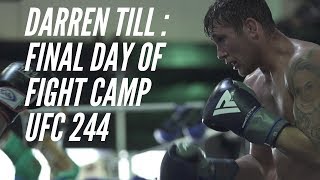 UFC 244 DARREN TILL FINAL DAY OF FIGHT CAMP [upl. by Nolaj]