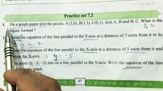 Practice Set 72 Coordinate Geometry Class 9 Maths 2 9th std SSC MH State Board Explanation in Hindi [upl. by Bennie]