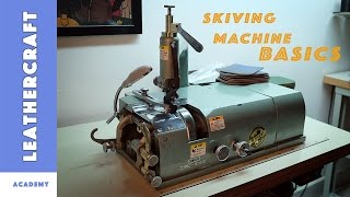 Leather skiving machine Basic settings and sharpening Nippy NP202 [upl. by Marilou]