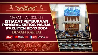 LIVE Istiadat Pembukaan Penggal Ketiga Majlis Parlimen Kelima Belas 2024 [upl. by Anaele359]