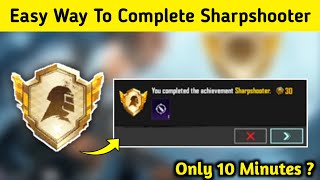 Easy Way To Complete  SHARP SHOOTER  Achievement Title In BGMI And PUBG Mobile  Get Deadeye Title [upl. by Eneres]