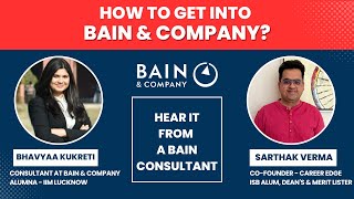 How To Get Into Bain amp Company  Hear It From A Bain Consultant [upl. by Freud]