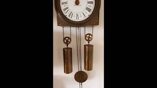 Jewellers Wall Clock Comtoise Style Hermle A St Severin  Bell Strike Pendulum [upl. by Remark]