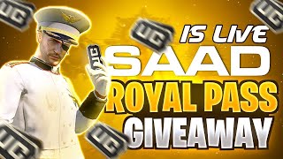 PUBG MOBILE LIVE CUSTOM ROOM amp UC GIVEAWAYS  10 ROYAL PASS GIVEAWAY  SAAD ETC [upl. by Yesnek]