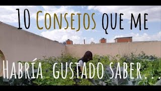 HUERTO URBANO 🥦 10 Consejos para empezar 🌽 [upl. by Nicholle]