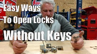 How To Break Any Padlock Even a Master Lock With Ease Absolutely Scary [upl. by Libnah]