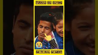 Tushar sir crying in win time😭😭 super dancer chapter 4 Florina and Tushar sir Imotional moment [upl. by Ahsieyk]