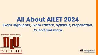 All About AILET 2024 [upl. by Nylorac]