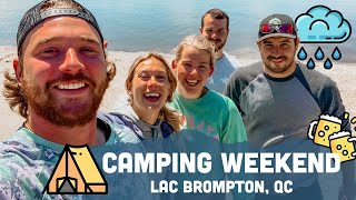 CAMPING WEEKEND  Lac Brompton  Camping Plage Mckenzie [upl. by Nitsugua]