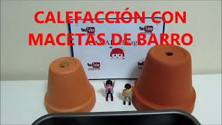 CALEFACCIÓN LOW COST   Sistema casero con macetas [upl. by Ognimod]