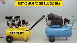 Compressore silenziato STANLEY 24 L 13 HP 8 Bar [upl. by Maren]