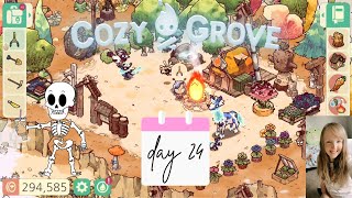 Lets Play Cozy Grove Day 24 Ambient Cozy Gaming No Commentary [upl. by Aicenod712]