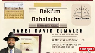 Bekiim Bahalacha 3 Day 50 Siman 8 Wearing the tzitzit inside or out [upl. by Suedama]