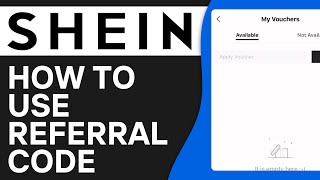 How To Use Referral Code On Shein  EASY Tutorial [upl. by Kelda]