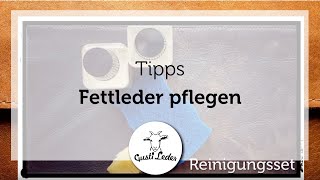 Fettleder pflegen  Lederpflege  Leder reinigen  Leder pflegen [upl. by Perkin]